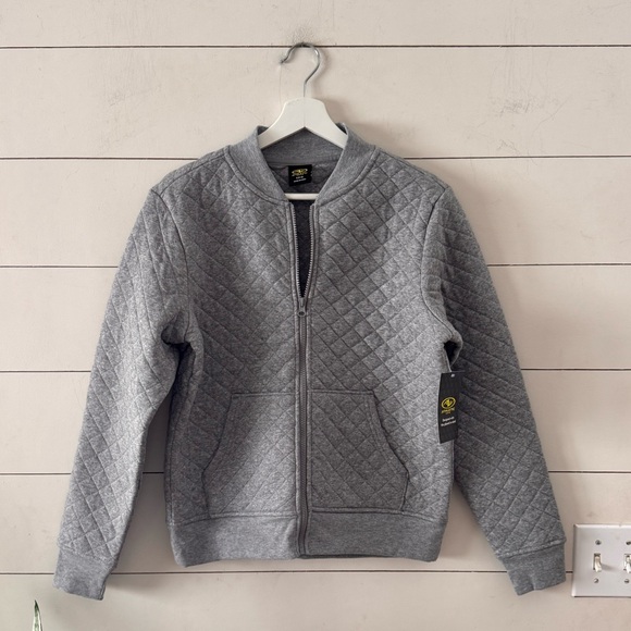 Athletic Works Women’s Gray Quilted Bomber Jacket Size Small (4-6) - Picture 1 of 6